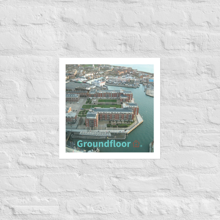 Nice City Poster with Groundfloor with House Logo