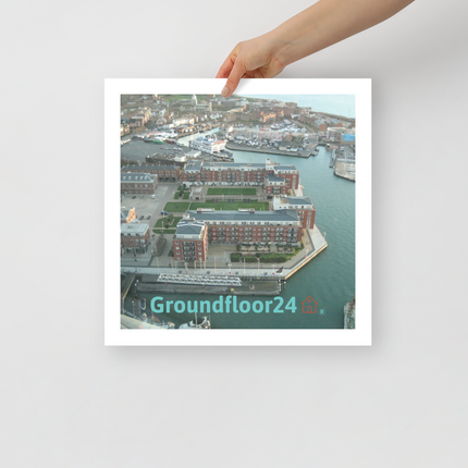 Nice City Poster with Groundfloor24 with House Logo