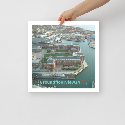 Nice City Poster with groundfloorview24 with House Logo