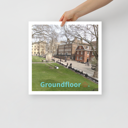 Beutiful Park Poster with Groundfloor with House Logo
