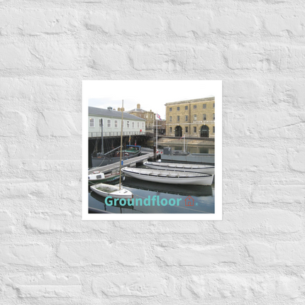 Boat on Water Poster with Groundfloor with House Logo