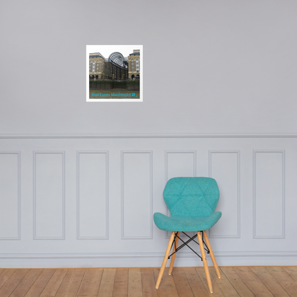 Hay's Galleria Poster with Real Estate Matching24 Logo