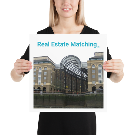 Hay's Galleria Poster with Real Estate Matching Logo