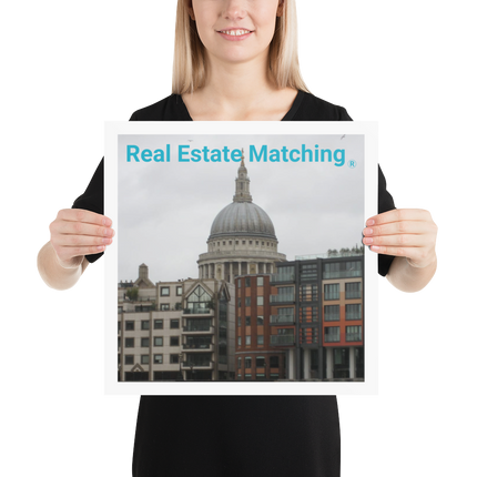 St. Paul's Cathedral Poster with Real Estate Matching Logo
