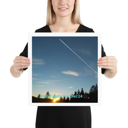 Attractive Sinari Poster with realestatepartner24 with house Logo