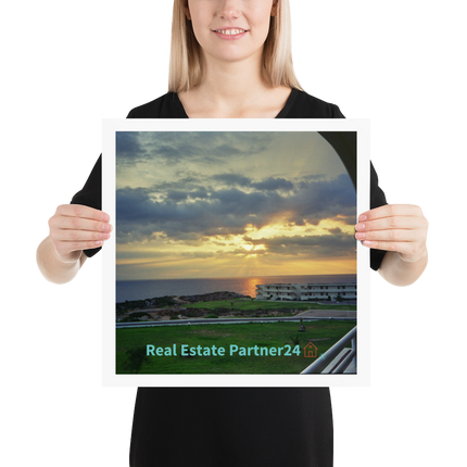 Natural View Poster with realestatepartner24 with house Logo
