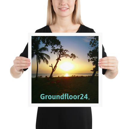 Beutiful Sea View Poster with Groundfloor24 without House Logo