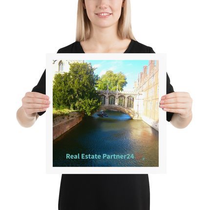 Beutiful Canel Poster with realestatepartner24 with house Logo