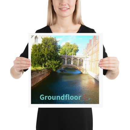 Beutiful Canel Poster with Groundfloor with House Logo