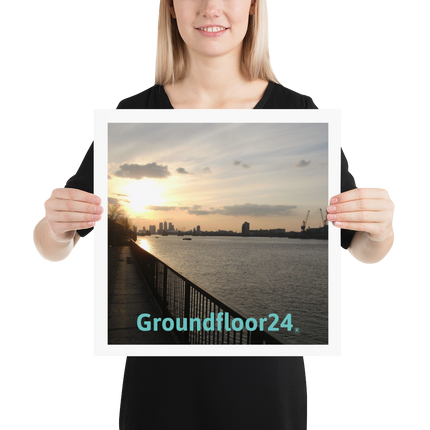 Awesome River View Poster with Groundfloor24 without House Logo