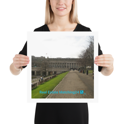 Majestic Palace Poster with realestatematching24 with key Logo