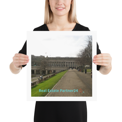 Majestic Palace Poster with realestatepartner24 with house Logo