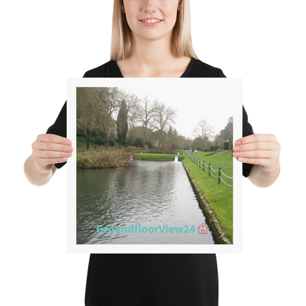 Lakeside Beauty Poster with groundfloorview24 with House Logo