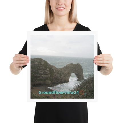 Coastal Escape Poster with groundfloorview24 with House Logo