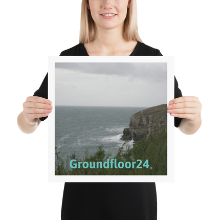 Seaside Serenity Poster with Groundfloor24 without House Logo