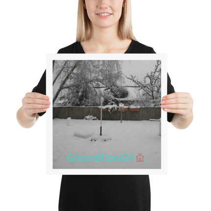 Winter Wonderland Poster with Groundfloor24 with House Logo