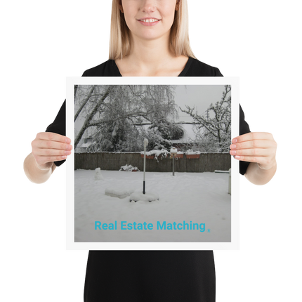 Winter Wonderland Poster with realestatematching without key Logo