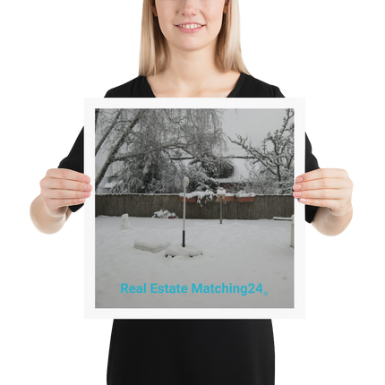Winter Wonderland Poster with realestatematching24 without key Logo