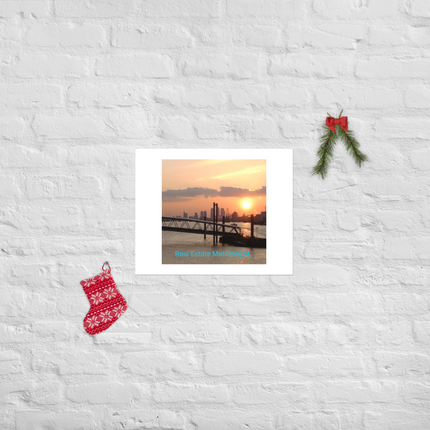 Evening Glow Poster with realestatematching24 without key Logo