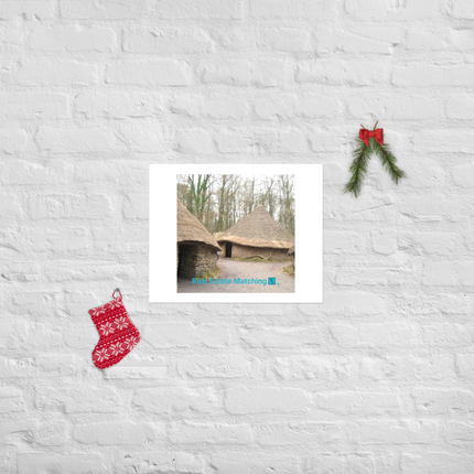 Village Charm Poster with realestatematching with key Logo