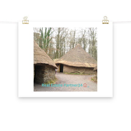 Village Charm Poster with realestatepartner24 with house Logo