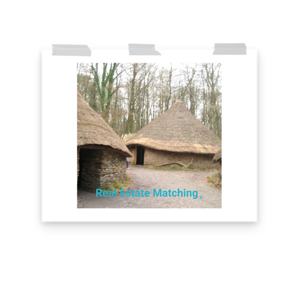Village Charm Poster with realestatematching without key Logo
