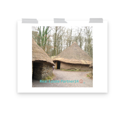 Village Charm Poster with realestatepartner24 with house Logo