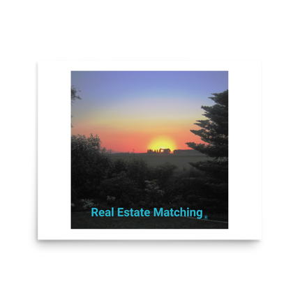 Beutiful Sunset Sinari Poster with realestatematching without key Logo