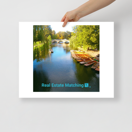 Beautiful Nature Poster with realestatematching with key Logo