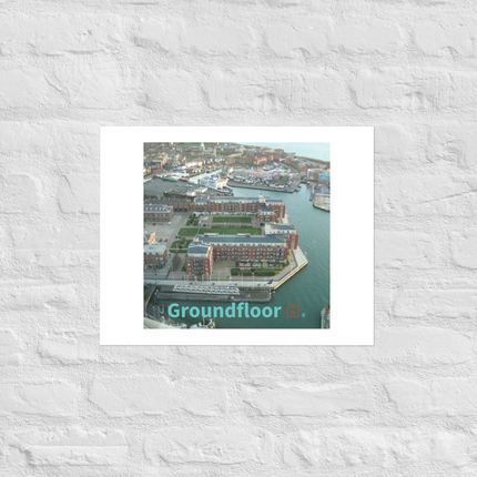 Nice City Poster with Groundfloor with House Logo