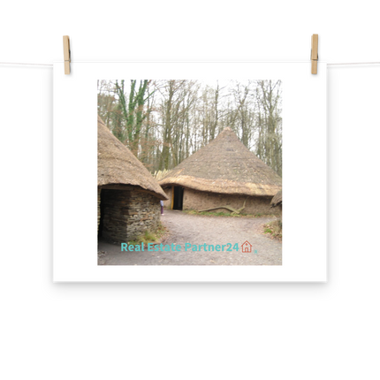 Village Charm Poster with realestatepartner24 with house Logo