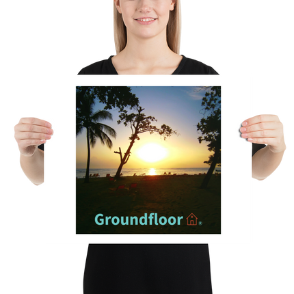 Beutiful Sea View Poster with Groundfloor with House Logo
