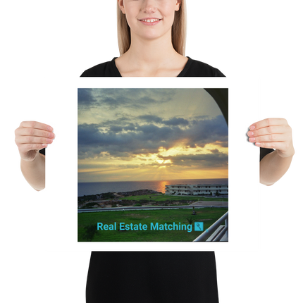 Natural View Poster with realestatematching with key Logo
