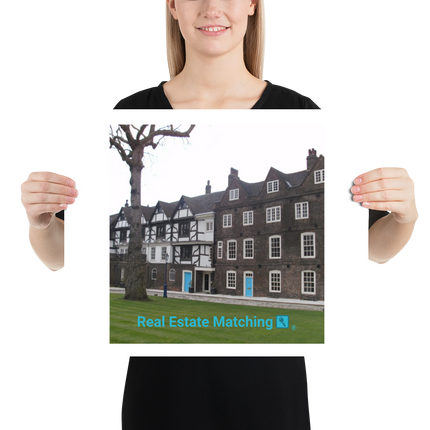 Beutiful Palace Poster with realestatematching with key Logo
