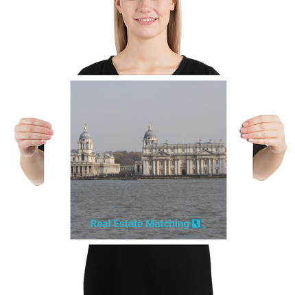 Riverside Beauty Poster with realestatematching with key Logo