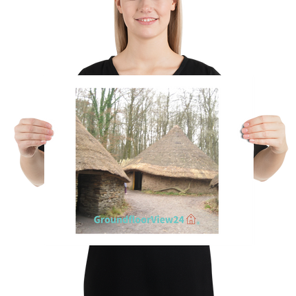 Village Charm Poster with groundfloorview24 with House Logo