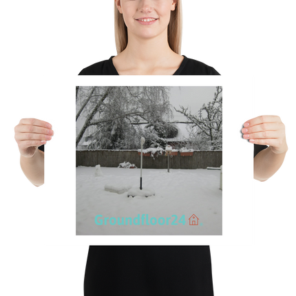 Winter Wonderland Poster with Groundfloor24 with House Logo