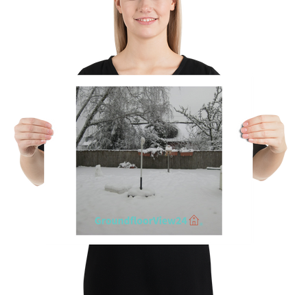 Winter Wonderland Poster with groundfloorview24 with House Logo