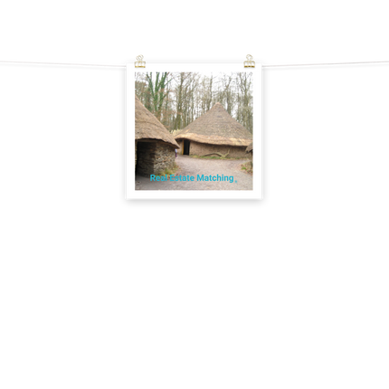 Village Charm Poster with realestatematching without key Logo