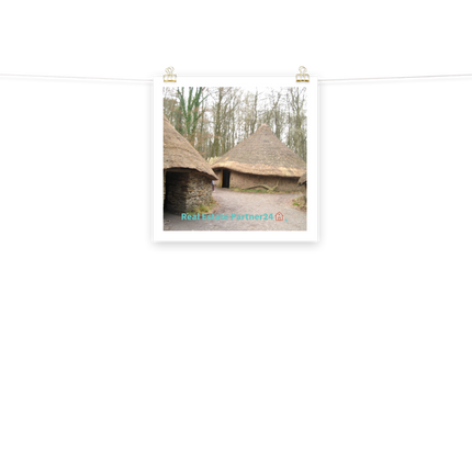 Village Charm Poster with realestatepartner24 with house Logo
