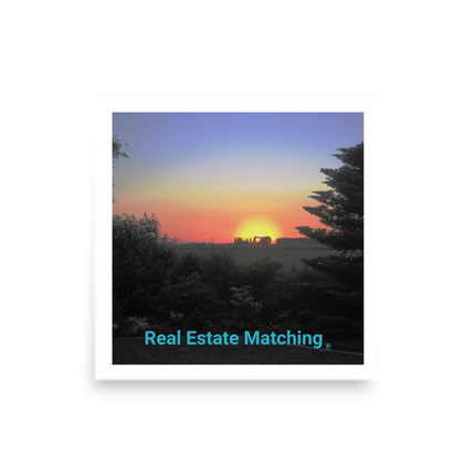 Beutiful Sunset Sinari Poster with realestatematching without key Logo