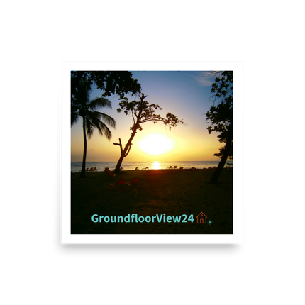 Beutiful Sea View Poster with groundfloorview24 with House Logo