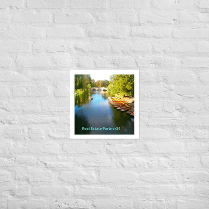 Beautiful Nature Poster with realestatepartner24 with house Logo