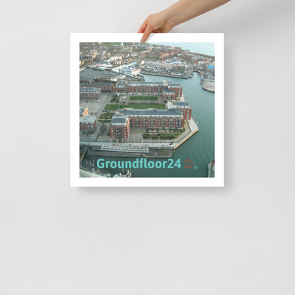 Nice City Poster with Groundfloor24 with House Logo