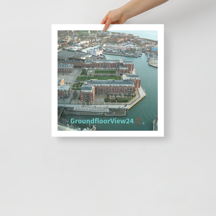 Nice City Poster with groundfloorview24 with House Logo