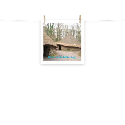 Village Charm Poster with realestatematching without key Logo