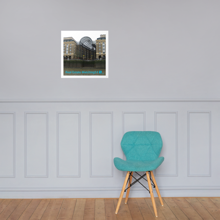 Hay's Galleria Poster with Real Estate Matching24 Logo