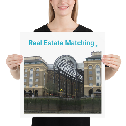 Hay's Galleria Poster with Real Estate Matching Logo
