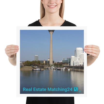 Lovely Sinari Poster with Real Estate Matching24 Logo