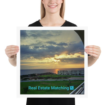 Natural View Poster with realestatematching with key Logo